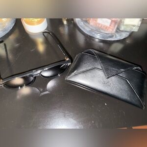 Dior Black Sunglasses with Sleek Design and Minimalist Aesthetic